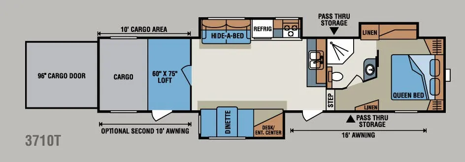 K-Z Inferno 3710T floor plan
