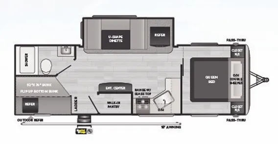 Keystone Springdale 251BH floor plan