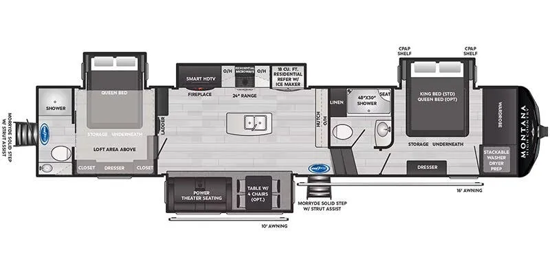 2025 Keystone Montana High Country 381TB - Floor plan