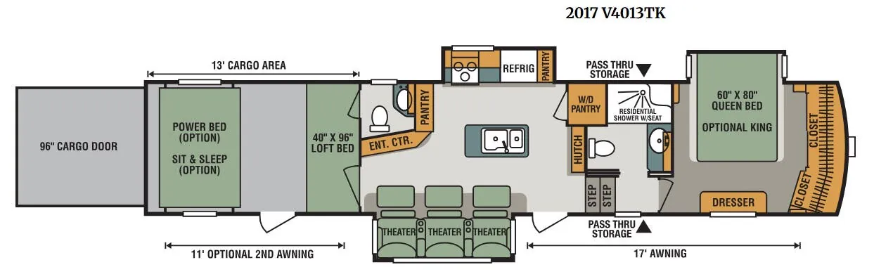 K-Z Venom V4013TK floor plan