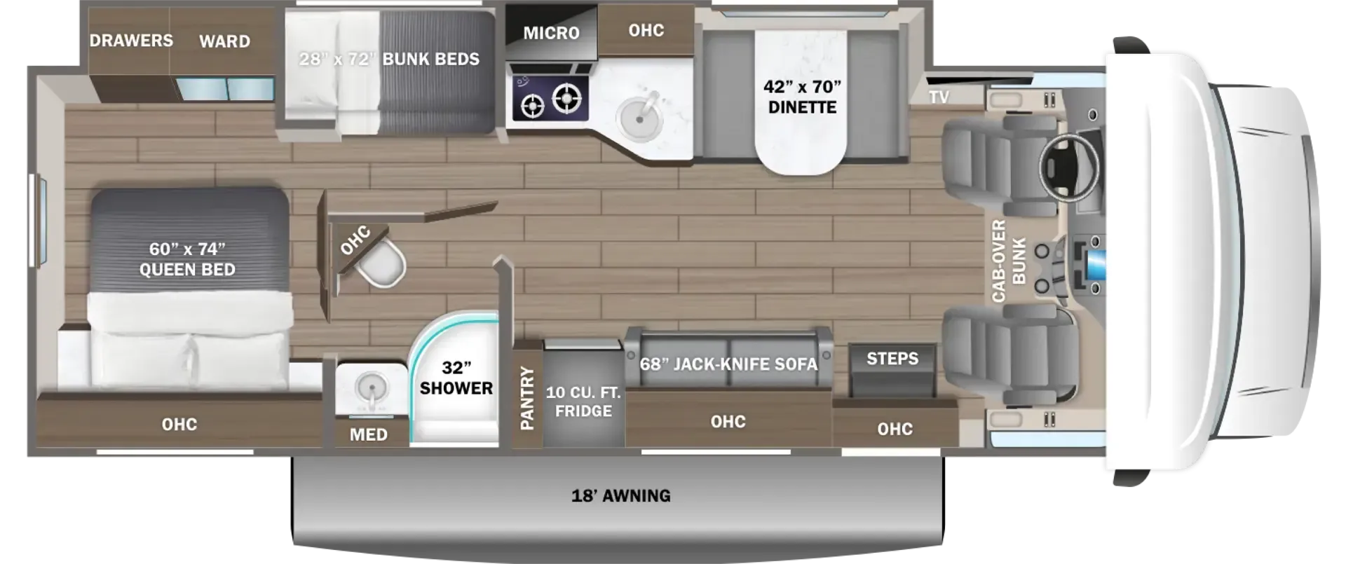 Entegra Coach Odyssey SE 31FF floor plan