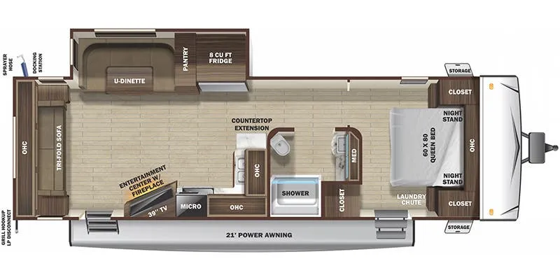 2020 Highland Ridge Open Range Ultra Lite UT2602RL floor plan