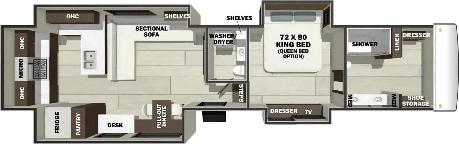 2026 Forest River RiverStone 43BFC - Floor plan