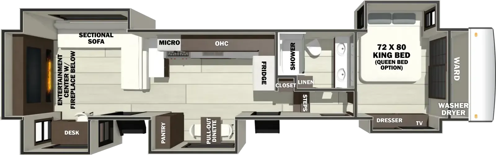Forest River RiverStone 420RE floor plan