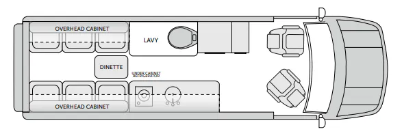 American Coach American Patriot MD2 Dinette floor plan