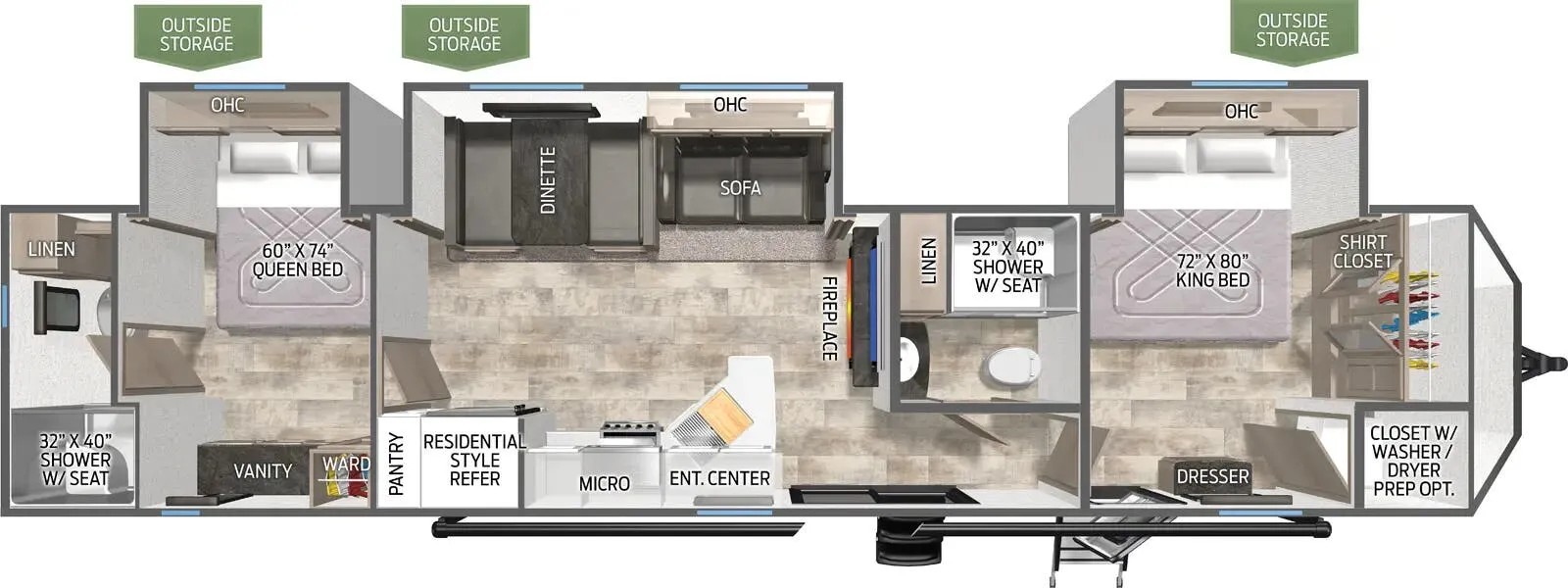 Palomino Puma 39DBT floor plan