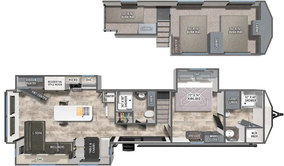 Forest River Puma Vista 422LFT floor plan