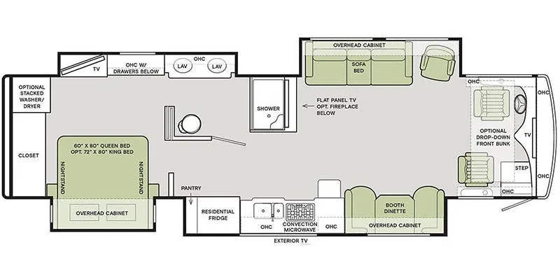 Tiffin Allegro Red 360 37 PA floor plan