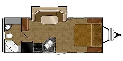 2016 Heartland North Trail 21FBS floor plan