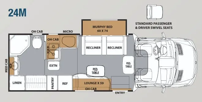 Coachmen Prism Profile 24M floor plan