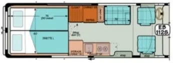 Sportsmobile Promaster 112S floor plan