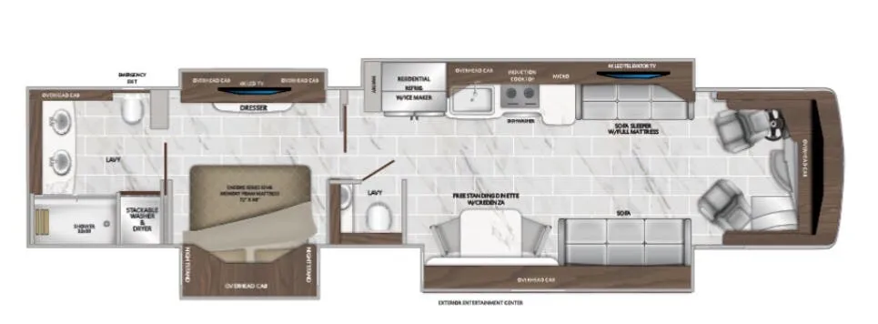 American Coach American Dream 42V floor plan