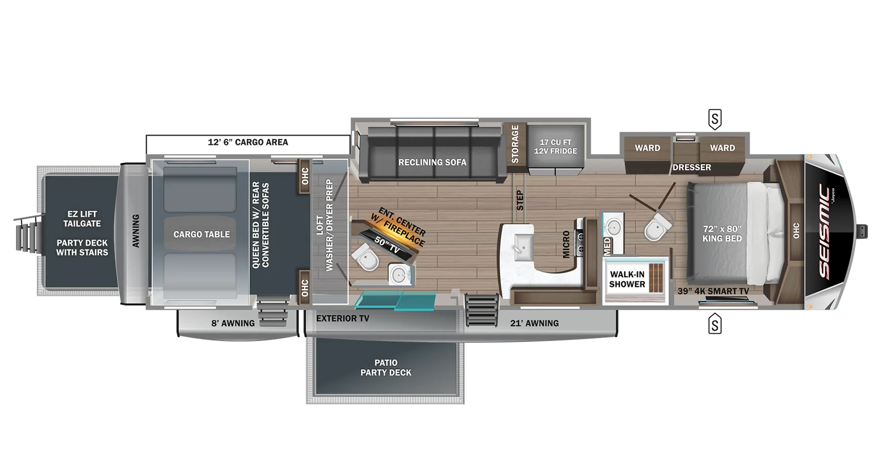 2020 Jayco Seismic 4113 - Floor plan