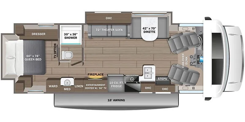 2026 Jayco Greyhawk 30Z - Floor plan