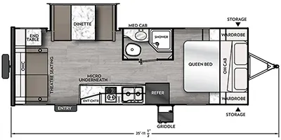 2024 Coachmen Apex 221RLS - Floor plan