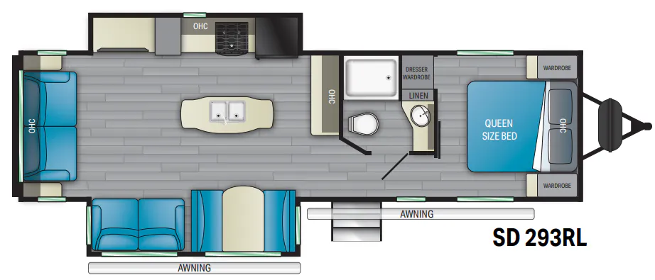 Heartland Sundance 293RL floor plan