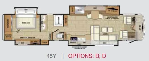 Entegra Coach Cornerstone 45Y floor plan