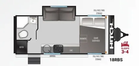 Cruiser RV Hitch 18RBS floor plan