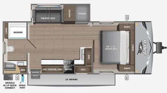 Jayco Jay Flight SLX 240RBSW floor plan