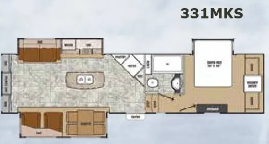 Coachmen Chaparral Signature 331MKS floor plan