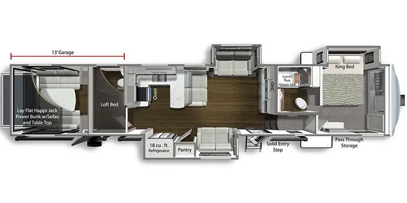 Dutchmen Voltage 4225 floor plan