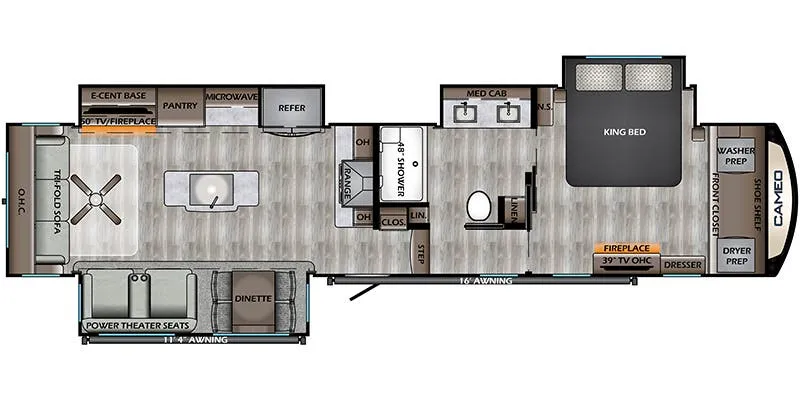 CrossRoads Cameo CE3891MK floor plan