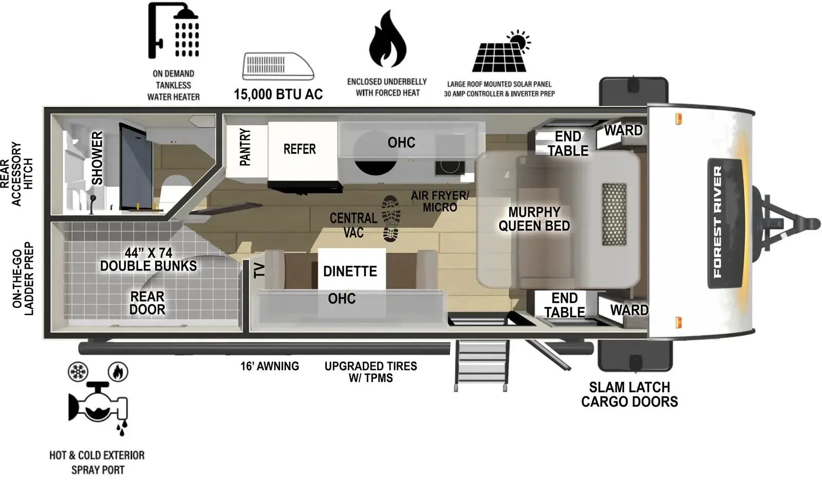 Forest River R-Pod 200 floor plan