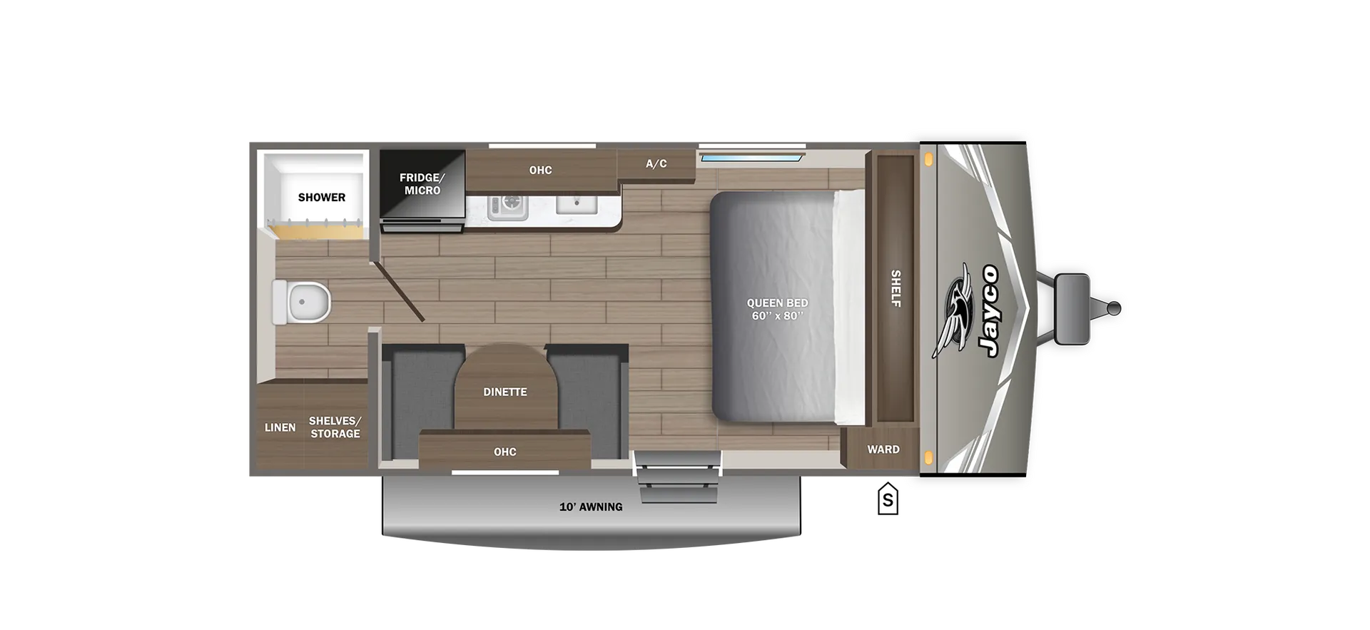 2027 Jayco Jay Flight SLX 170FQ - Floor plan