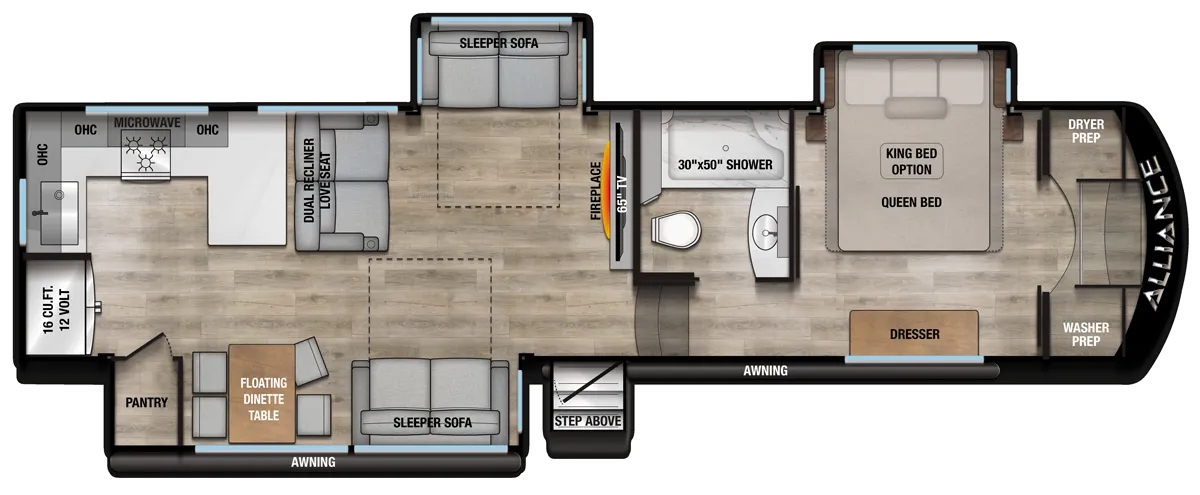 2026 Alliance RV Avenue 35RKS - Floor plan