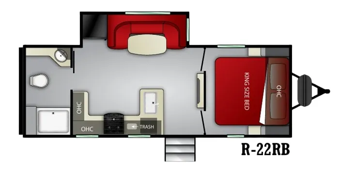 Cruiser RV Radiance 22RB floor plan