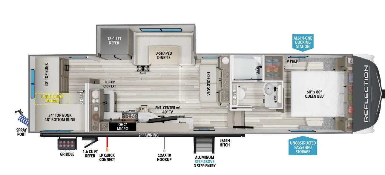 Grand Design Reflection 150 Series 150 SERIES 298BH floor plan