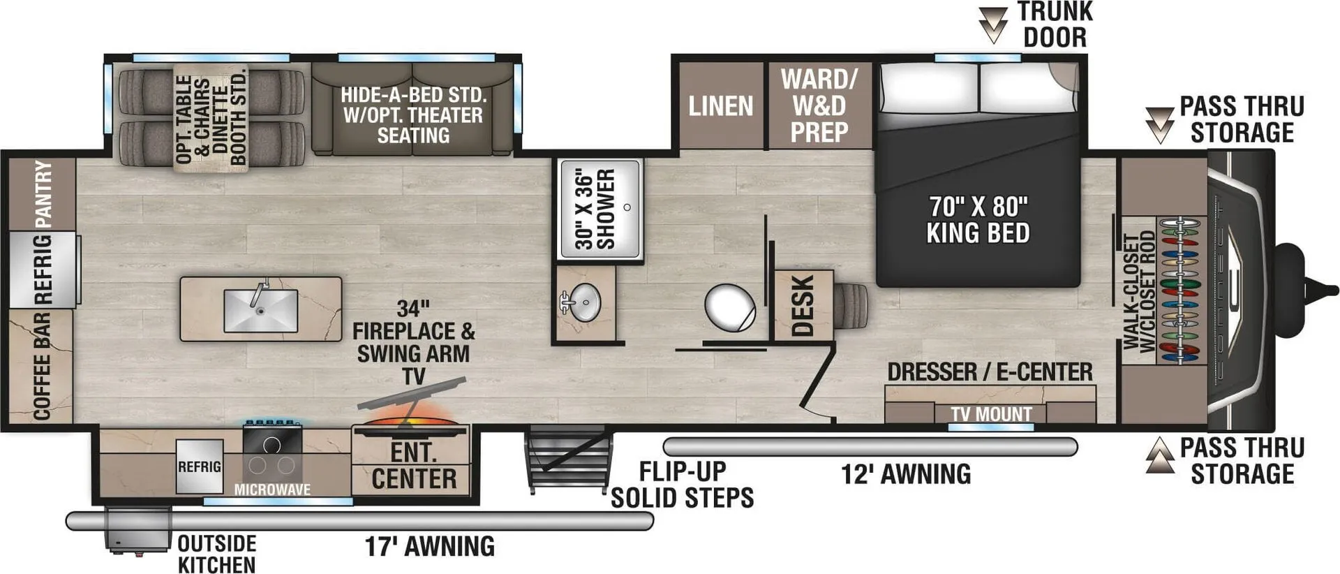 K-Z Connect C333RLK floor plan