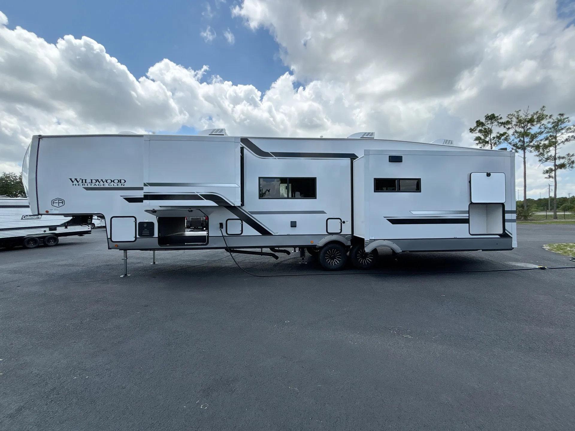 2027 Forest River Wildwood Heritage Glen 380WDR — off campside