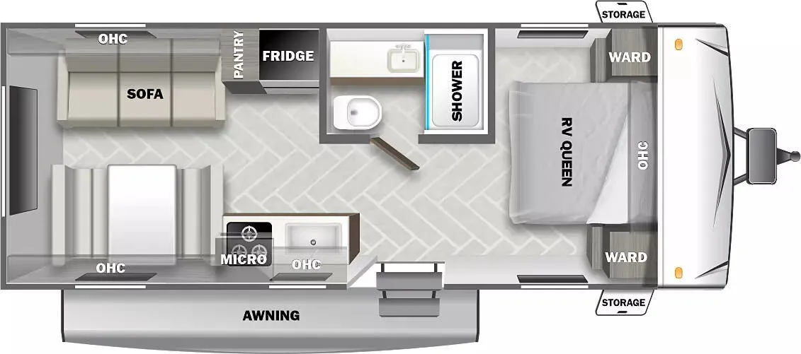 Forest River EVO 208RD floor plan