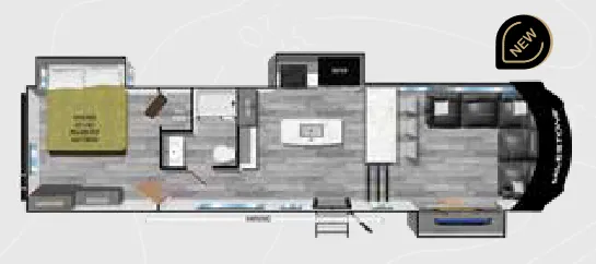 2023 Heartland Milestone 321FL - Floor plan