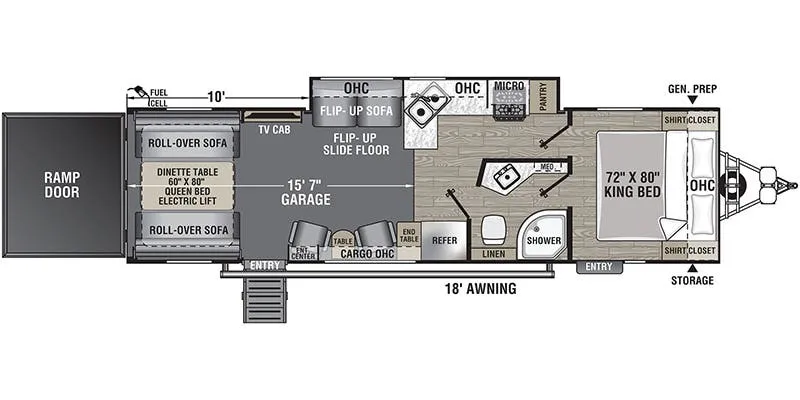2022 Coachmen Adrenaline 29SS - Floor plan