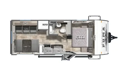 Palomino Puma Ultra Lite 20RLX floor plan
