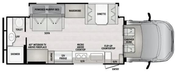 East to West Bravado 29S floor plan