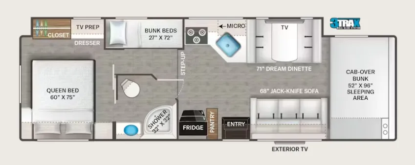 Thor Motor Coach Coleman 31CM floor plan