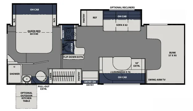Coachmen Freelander Premier 26DS floor plan