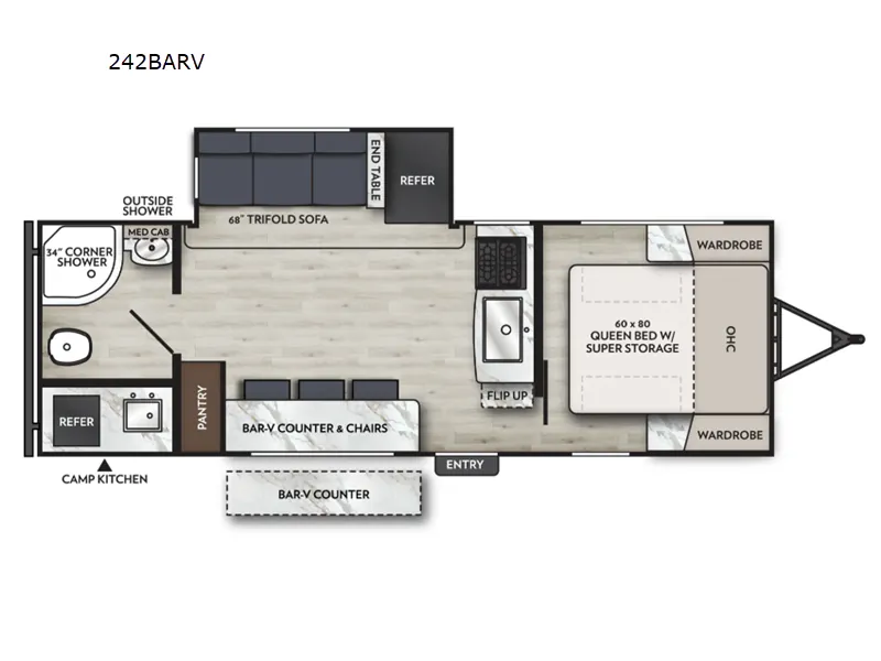 2026 Coachmen RV Apex Ultra-Lite 242BARV floor plan