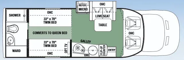 Forest River Forester TS TS2371 floor plan