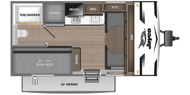 Jayco Jay Flight SLX 154BH floor plan