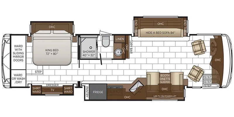 2026 Newmar Ventana 3512 - Floor plan