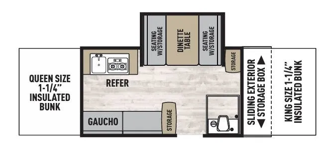 Coachmen Clipper Classic 1285SST floor plan