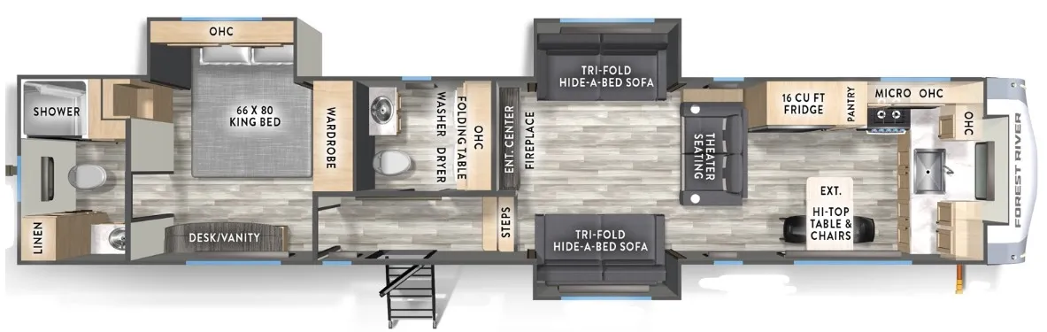 2026 Forest River Cardinal 37GALLEY - Floor plan