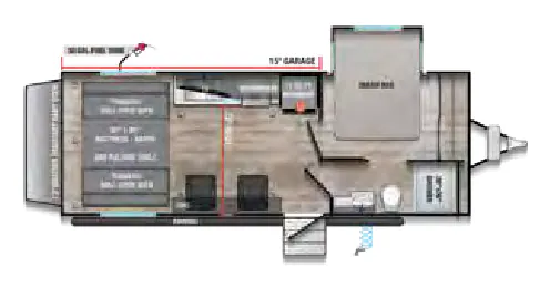 Alliance RV Valor All-Access 21T15 floor plan