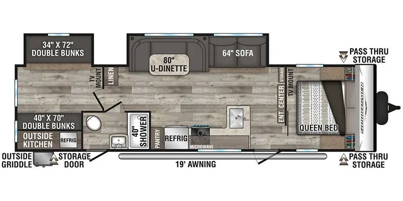 K-Z Sportsmen SE 312BHKSE floor plan
