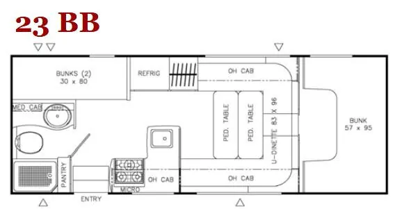 Coachmen Freelander 23 BB floor plan
