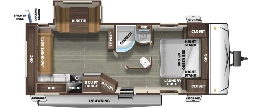 2020 Starcraft Super Lite 242RL floor plan